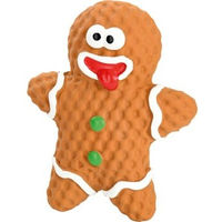 Produktbild von FIT+FUN Quietschspielzeug Lebkuchenmann aus Latex für Hunde in Braun