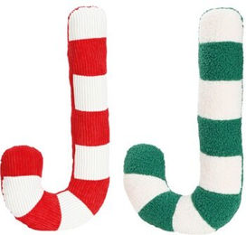 Produktbild von FIT+FUN Quietschspielzeug Xmas Candy Cane XL aus Polyester in Rot