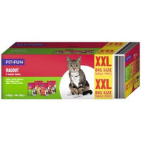Produktbild von FIT+FUN Ragout Multipack XXL Geschmacksvielfalt vom Land Stückchen in Sauce 44x100g ohne Farb- und Aromastoffe sowie Konservierungsstoffe - 44 x 100 g