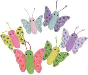 Produktbild von FIT+FUN Schmetterling Spielzeug aus Plüsch in Bunt