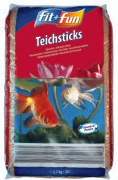 Produktbild von FIT+FUN Schwimm-Sticks Teichfutter für Kaltwasserfische 20 kg - 20 l