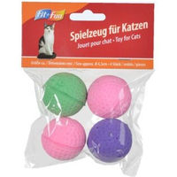 Produktbild von FIT+FUN Softbälle für Hunde 4er-Pack bunt aus Gummi