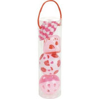Produktbild von FIT+FUN Spielbälle mit Herzen 4 Stück bunt und rosa