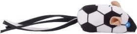 FIT+FUN Spielmaus im Fußball-Design aus Polyester in Blau-Schwarz – Bild 1 von 1
