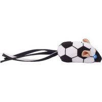 Produktbild von FIT+FUN Spielmaus im Fußball-Design aus Polyester in Blau-Schwarz