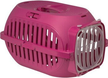 FIT+FUN Transportbox für Hunde aus Kunststoff in Rosa – Bild 1 von 3