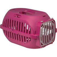 Produktbild von FIT+FUN Transportbox für Hunde aus Kunststoff in Rosa