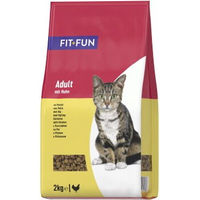 Produktbild von FIT+FUN Trockenfutter Katze Adult Huhn und Lachs ohne Zucker und künstliche Zusatzstoffe