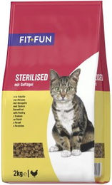 FIT+FUN Trockenfutter Katze Adult Sterilised Geflügel 2x2 kg – Bild 1 von 1