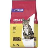 Produktbild von FIT+FUN Trockenfutter Katze Adult Sterilised Geflügel 2x2 kg