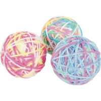 Produktbild von Fit + Fun Wollbälle für Katzen bunt 6,5 cm 3 Stück
