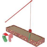 Produktbild von FIT+FUN Xmas Kratzbrett Geschenkset für Katzen