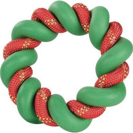 FIT+FUN Xmas TPR Tau Kranz 18 cm Hundespielzeug – Bild 1 von 1
