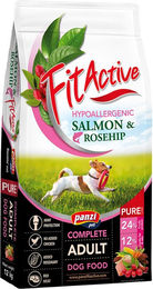 Produktbild von FitActive Pure Hypoallergenes Trockenfutter Lachs & Hagebutte Monoprotein 12 kg - 12 kg