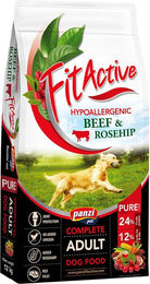 Produktbild von FitActive Pure Hypoallergenic Hundetrockenfutter Rind & Hagebutte Monoprotein 12 kg - 12 kg