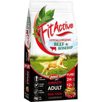 Produktbild von FitActive Pure Hypoallergenic Hundetrockenfutter Rind & Hagebutte Monoprotein 12 kg - 12 kg