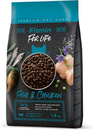 Produktbild von FITMIN Cat For Life Adult Katzenfutter mit Fisch und Huhn mit hohem Fleischanteil 1,8 kg