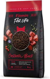 Fitmin Cat For Life Castrate Trockenfutter für kastrierte Katzen Adult Rindfleisch 8 kg - 8 kg – Bild 1 von 12