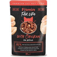 Produktbild von FITMIN Cat For Life Kitten Nassfutter Huhn mit hohem Fleischanteil 85 g