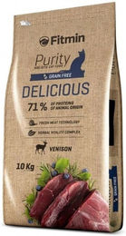FITMIN Cat Purity Delicious Trockenfutter für erwachsene Katzen mit Hirsch Monoprotein getreidefrei 10 kg – Bild 1 von 2