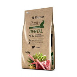 FITMIN Cat Purity Dental Trockenfutter Lamm für erwachsene Katzen glutenfrei mit hohem Fleischanteil zur Zahnpflege 10 kg - 10 kg – Bild 1 von 4