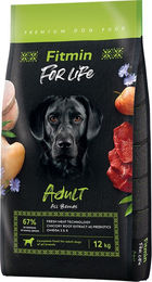 Fitmin Dog For Life Adult Hundefutter mit Geflügel, Schwein und Rind 12 kg - 12 kg – Bild 1 von 2