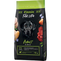 Produktbild von Fitmin Dog For Life Adult Hundefutter mit Geflügel, Schwein und Rind 12 kg - 12 kg