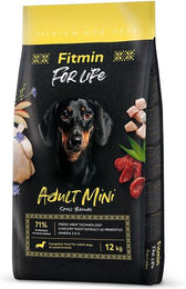 FITMIN dog For Life Adult Mini Hundetrockenfutter mit Frischfleisch für kleine Hunde 12 kg – Bild 1 von 4