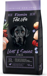 FITMIN Dog For Life Light & Senior Trockenfutter für Hunde mit Rind und Geflügel 12 kg - 12 kg – Bild 1 von 4