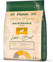 Produktbild von FITMIN Dog Nutritional Programme Mini Maintenance Lamm und Rind glutenfrei für erwachsene kleine Hunde 2,5 kg - 2,5 kg
