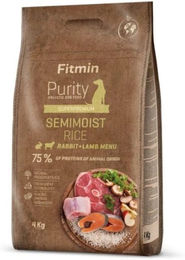 Produktbild von FITMIN Dog Purity Halbfutters mit Kaninchen und Lamm für erwachsene Hunde ohne Konservierungsstoffe 4 kg