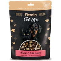 Produktbild von FITMIN For Life Belohnungssnack Ente und Fisch für Hunde und Katzen 70 g Sensitive