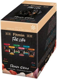 Produktbild von FITMIN For Life Gefriergetrocknete Leckerli Multipack Mix für Hunde und Katzen mit hohem Fleischanteil 6x30 g