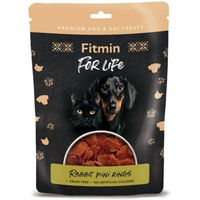 Produktbild von FITMIN For Life Getreidefreie Belohnungssnacks Kaninchen und Fisch in Mini-Ringen für Hunde und Katzen 70g