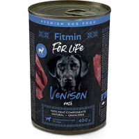 Produktbild von FITMIN For Life Hund Nassfutter Hirsch Pastete getreidefrei 400g