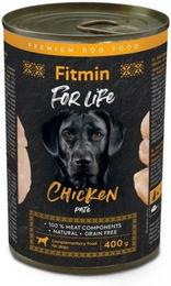 Produktbild von FITMIN For Life Hundepaste Huhn glutenfrei 400 g - 12 x 400 g