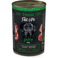 Produktbild von FITMIN For Life Hundepaté mit Lamm für erwachsene Hunde getreidefrei glutenfrei 400 g - 12 x 400 g