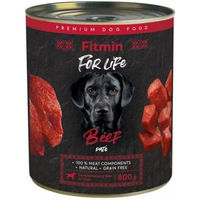 Produktbild von FITMIN For Life Rindermousse für Hunde Beef Pate 800g glutenfrei und ohne Konservierungsstoffe