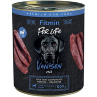 Produktbild von FITMIN For Life Venison Pate Hundennassfutter Wild Getreidefrei Sensitive 800g
