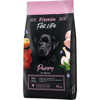 Produktbild von Fitmin For Life Welpenfutter für alle Rassen mit hohem Fleischanteil 2 x 12 kg - 2 x 12 kg