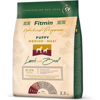 Produktbild von FITMIN Hundefutter Lamm und Rind für Welpen mittlerer und großer Rassen glutenfrei 2,5 kg