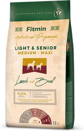 FITMIN Hundefutter Senior Medium Maxi Light Lamm und Rind Glutenfrei 12 kg - 12 kg – Bild 1 von 2