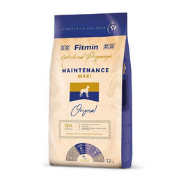FITMIN Maxi Maintenance Trockenfutter für große Hunde Adult Geflügel und Lachs Getreidefrei 12 kg - 12 kg – Bild 1 von 2
