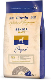 Fitmin Maxi Senior Hundetrockenfutter für große Hunde mit Geflügel und Lachs glutenfrei 12 kg - 12 kg – Bild 1 von 11