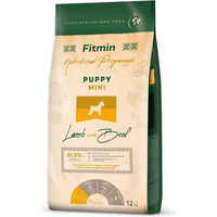 Produktbild von FITMIN Mini Welpenfutter für kleine Hunderassen mit Lamm und Rind 12 kg - 12 kg