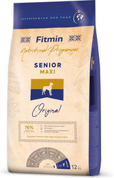 Produktbild von Fitmin Program Maxi Senior Trockenfutter für große Hunde mit Geflügel und Lachs glutenfrei und sensitive 2 x 12 kg - 2 x 12 kg
