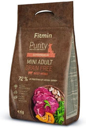 FITMIN Purity Hundefutter Adult Mini Getreidefrei Rind und Schwein 4 kg - 4 kg – Bild 1 von 2