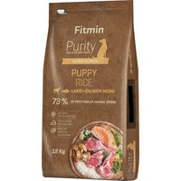 Produktbild von Fitmin Purity Rice Welpenfutter Lamm und Lachs glutenfrei 12 kg - 12 kg