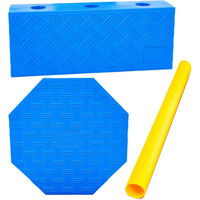 Produktbild von FitPAWS FitKinect Components Rectangle Agility-Gerät aus Kunststoff für Muskelaufbau Blau