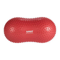 Produktbild von FitPAWS Trax Peanut Hundespielzeug aus Gummi Rot für Muskelaufbau und Welpen